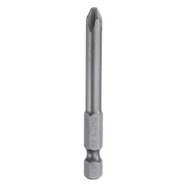 QUARKZMAN #2 Phillips Screwdriver Bit PH2 1/4 Inch Hex Shank 2.56 Inch (65 mm) Long Magnetic S2 Steel Industrial Quality Screwdriver Bit Cross Head Drill Bits 0.236 Inch (6 mm) Rod