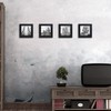 4x4 Black Picture Frames Square Classic Natural Wood 6 Pack