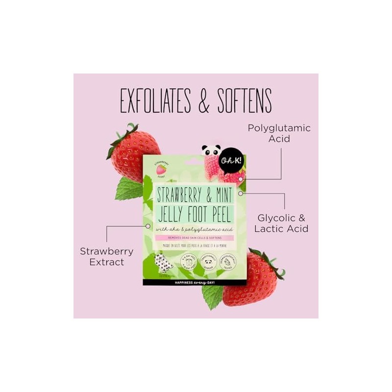 Jelly Foot Peel - Strawberry and Mint Jelly by Oh