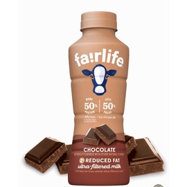 WESTERNMBY Fairlife UFM Milk 2% Reduced Fat Variety Pack, 14 Fl Oz, Total 6 bottles (3 Chocolate, 3 Strawberry)