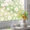 White Daisy Window Clings, 96 Pieces, 8 Sheets, Spring Flower
