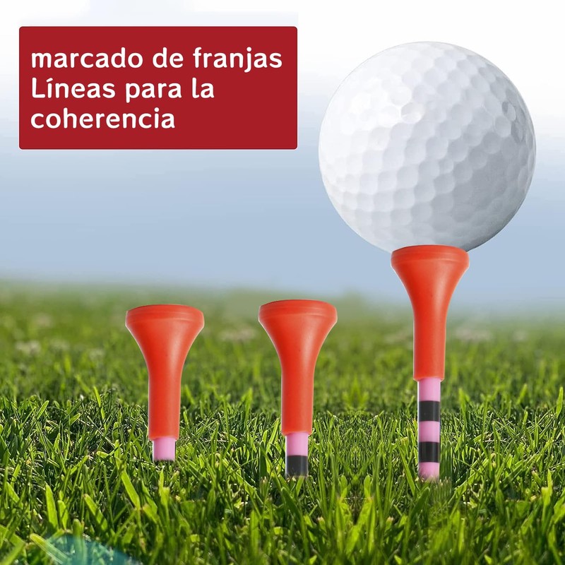 【100 Piezas】Tees de Golf de Plástico, Tees De Golf Profesionales
