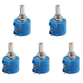 5PCS 3590S Precision Multiturn Potentiometer 10-Turn Adjustable Resistor 100/200/500/1K/2K/5K/10K/20K/50K/100K Ohm 3590S-2-103L (Size : 2K Ohm)