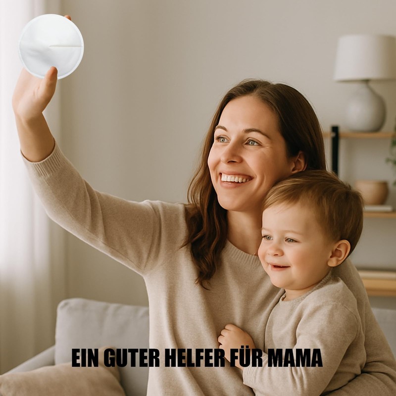 Washable Nursing Pads, Pack of 6, White, Washable Nursing Pads,