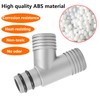 Qrity 1 x drain pipe connector, washbasin, 3-way drain pipe