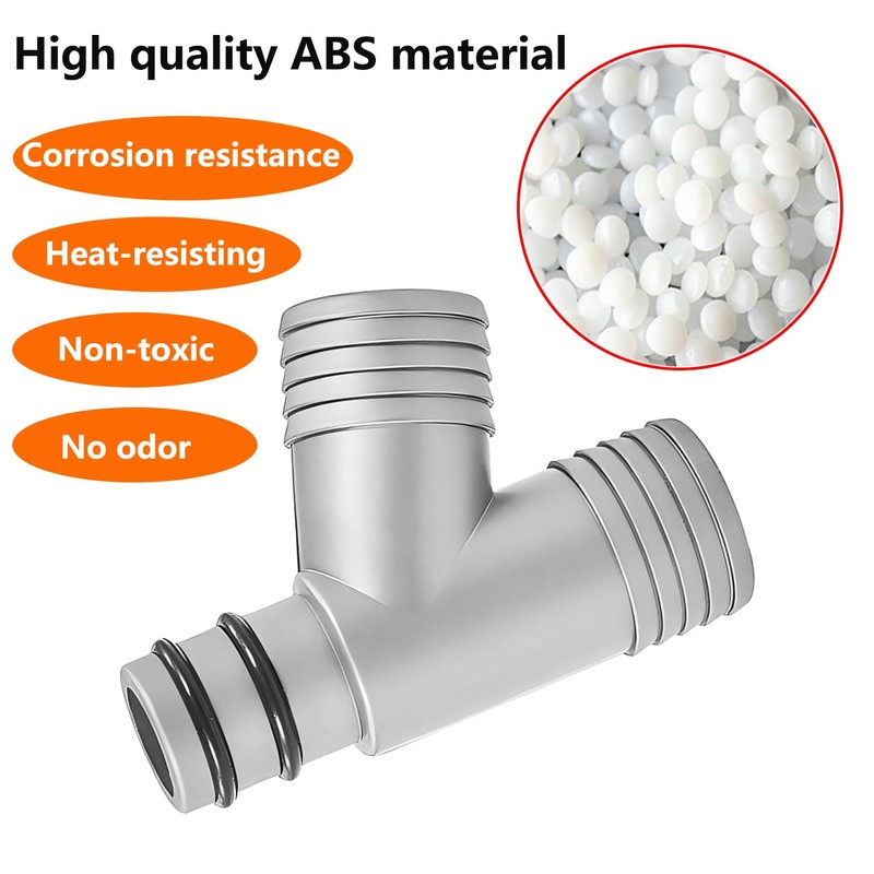 Qrity 1 x drain pipe connector, washbasin, 3-way drain pipe