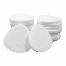 80 Pack White Refill Pads Compatible with Homedics Humidifier Essential Oil Diffuser Replacement Microfiber Triangle Tray Pads