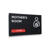 Kubik Letters Mothers Room Sign with Slider for Dual Messages