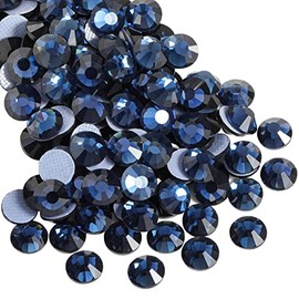 Beadsland Hotfix - 1440 diamantes de imitación de cristal con parte trasera plana para manualidades, ropa, decoraciones de bricolaje, Montana, SS20, 0