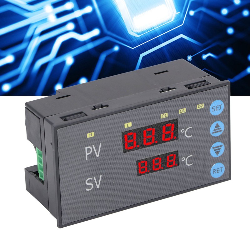 220VAC Embedded Temperature Controller ‑50‑120℃ High Accuracy Digital Thermostat Switch