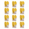 DONAU SAFETY Men's Cotton Knit Work Gloves, Protective Nitrile Coated,