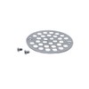 Westbrass D3192-26 4" OD Brass Shower Strainer Grid Drain Cover,