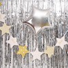 AILEXI 3 Pack 3ft*8ft Metallic Tinsel Curtains Foil Fringe Shimmer