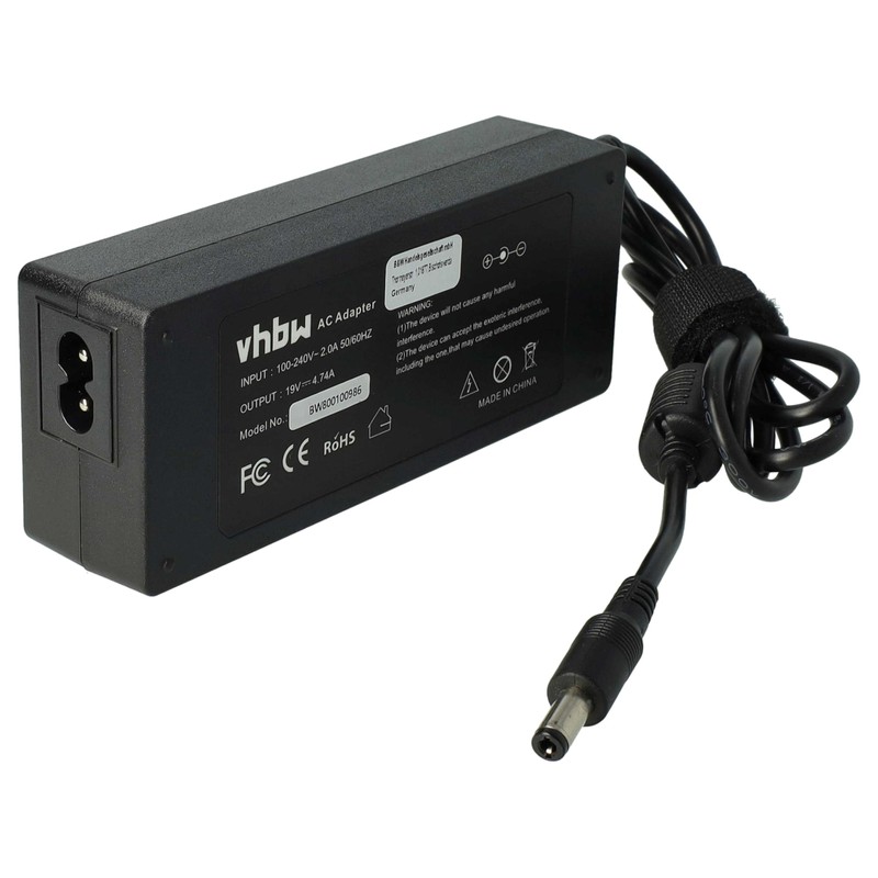 vhbw 1x Power Supply Compatible with Toshiba Satellite C55D, C650,