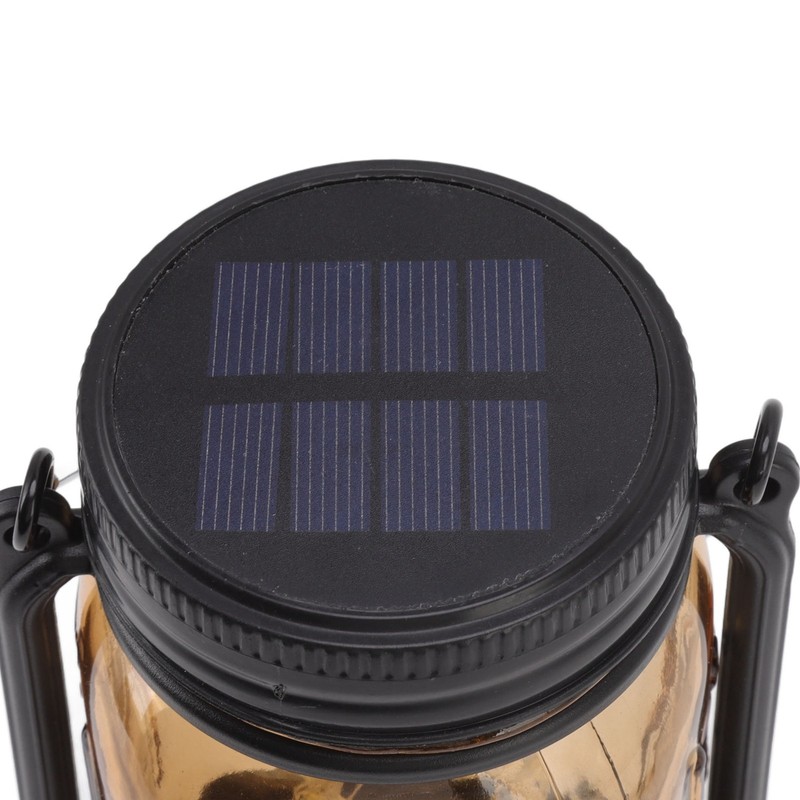 Outdoor Solar Lantern Auto Sensing ABS Glass Soft Warm Light