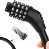 Black Bicycle Lock, Mini Bicycle Lock, Steel Bicycle Cable Lock,