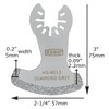 XXGO 4 Pcs Diamond Oscillating Multi Tool Blades for Removing