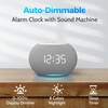 Reacher Auto-Dimmable Sound Machine Alarm Clock with Night Light, 20