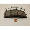 Land and Sea Rustic Brown Wooden Bridge, Wood Bridge with