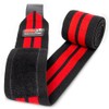 Gorilla Wear Knee Wraps Knee Brace, 1 Pair - Black