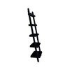 International Concepts 5 Tier Leaning Shelf, Black