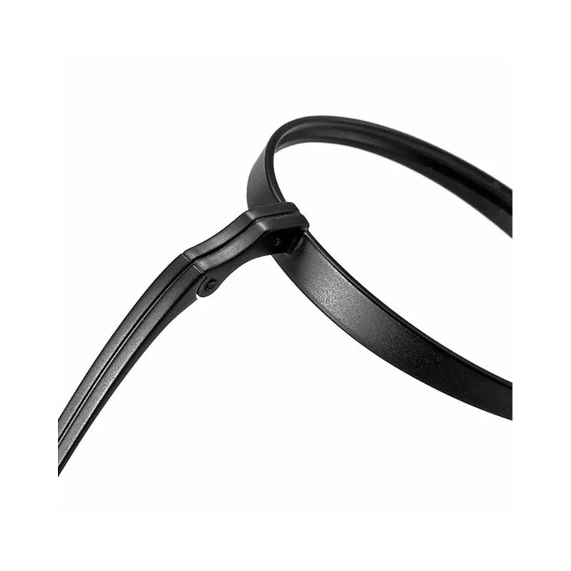 Coyee Titanium Round Eyeglass Frame Retro Glasses Ultralight Spectacles Black