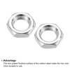 PATIKIL 30pcs M8 x 1.25 Steel Hex Nuts Metric Thread