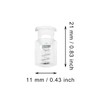 Tupalizy 21x11mm Clear Plastic Cord Locks Spring Stoppers Slider Clips