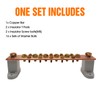 Copper Grounding Bar Kit, 7.8" Copper Bus Bar Ground Bus