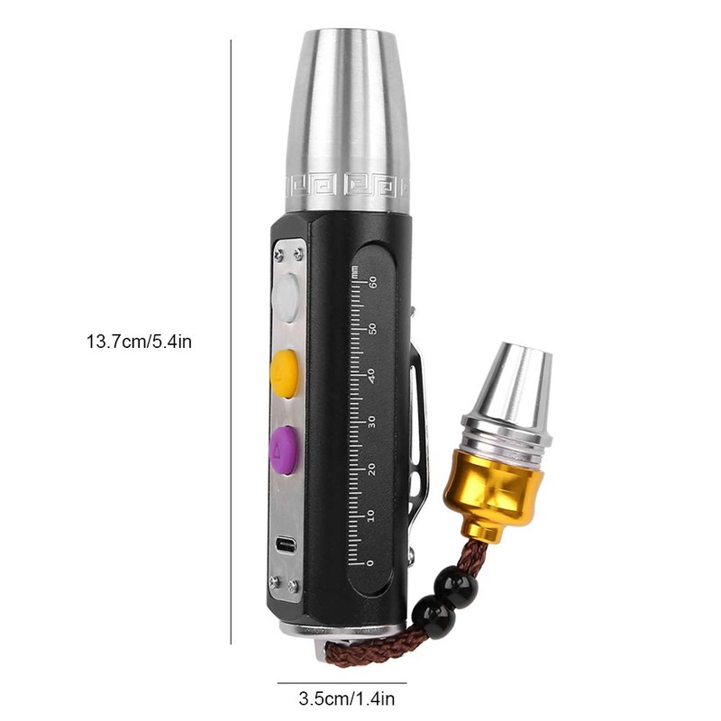 Fdit Handheld 3 LEDs Torch Expert Jades Identification Lights Gemstone