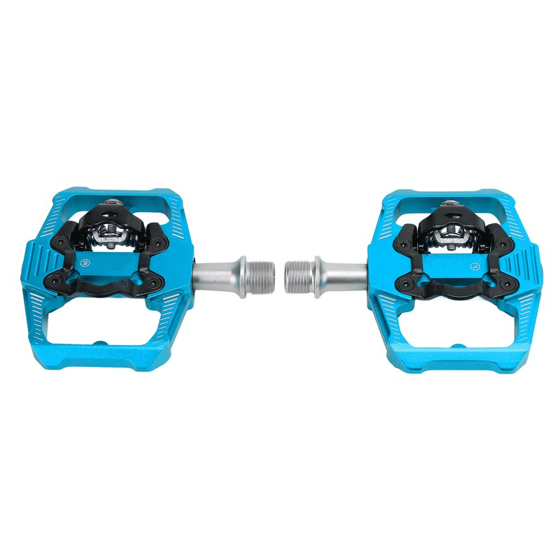 Dual Function Bicycle Pedal Flat Clipless Cleats 3 Sealed Bearings