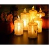 VELA PARPADEANTE 24 Velas Led Decorativas Lagrimas Transparentes Boda Fiesta