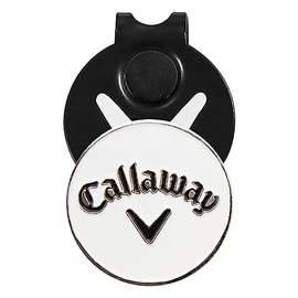 Callaway Hat Clip with Golf Marker Magnet White