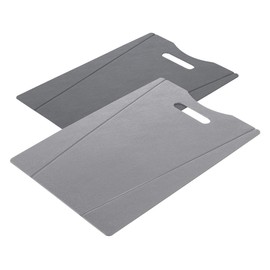 Kuhn Rikon 24272 Chopping Boards Set of 2 Dark Grey, Plastic