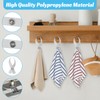 Towel Clips Hanger Set, 12Pcs Tea Towel Hanging Clips, Loop