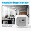 EXTRASTAR 4 Way Cube Extension Lead 1.5M, Power Cube Usb