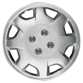 Brighter Design Set of 4 15" Push-on Silver Hubcaps for Honda Accord 1998-2002