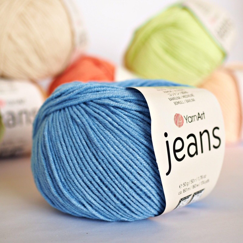 Yarn Art Jeans Yarn 160m, Soft Cotton Amigurumi Doll Animal