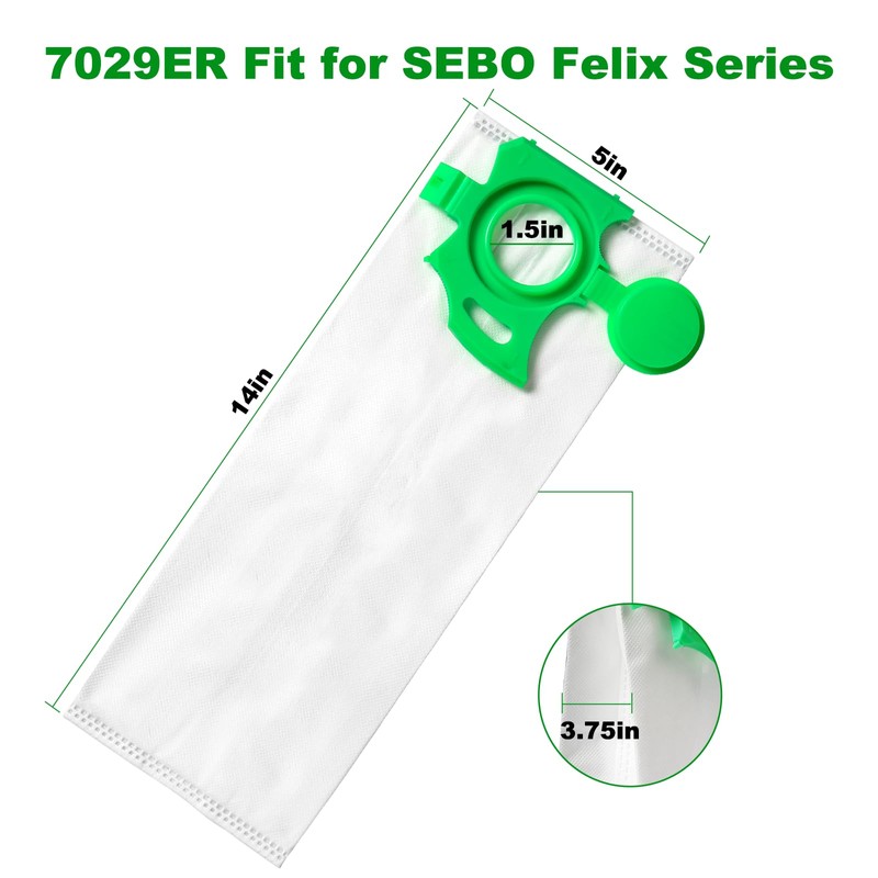 Vacuum Bags for Sebo Felix Vacuum Cleaner 7029ER Filter Bags