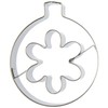 Cotta Christmas Cookie Cutter Ornament Flower, Silver, W5 4xl6 2xh2