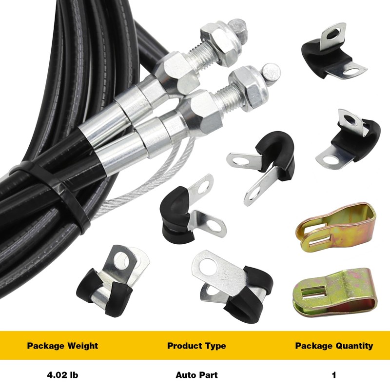 Vkinman Universal Parking Brake Cable Complete Kit 330-9371 Emergency Brake