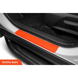 Luxshield Car Door Sill Protector for Toyota RAV4 5 (V) A5 I 2018-2025 - Protective Film Car Door Accessories Trim Paint Protection Film Transparent