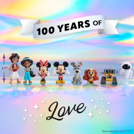 Just Play Disney100 Years of Epic Transformations, Juego de Cifras de edición Limitada de 8 Piezas, Juguetes para niños para Edades de 3 años