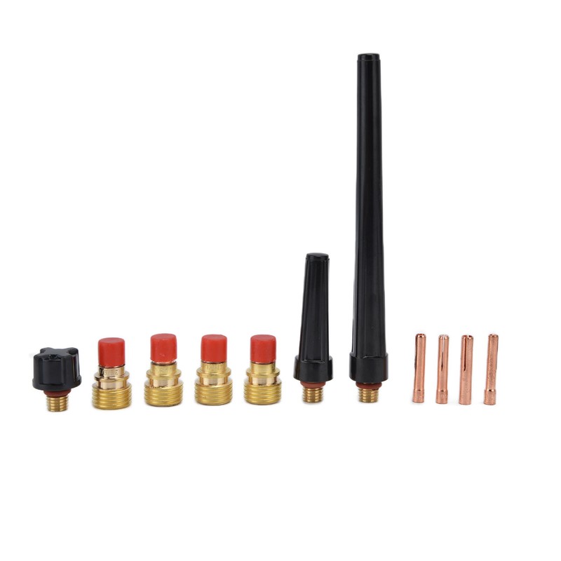 21Pcs TIG Welding Torch Kit Collets Glass Cups Back Caps