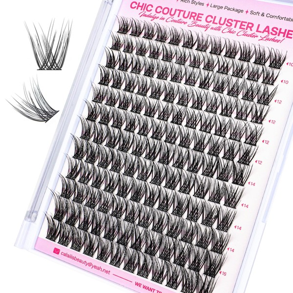 POPUP Lash Clusters Cluster Eyelash Extensions 144Pcs D Curl Natural