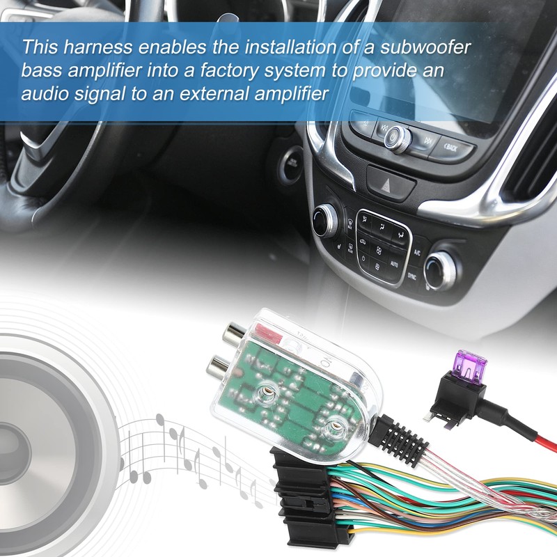 X AUTOHAUX Add an Amp Amplifier Adapter Interface to Factory