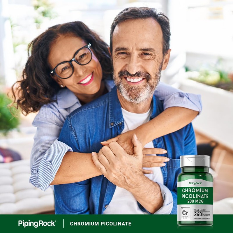 Piping Rock Chromium Picolinate 200mcg | 240 Tablets | Vegetarian,
