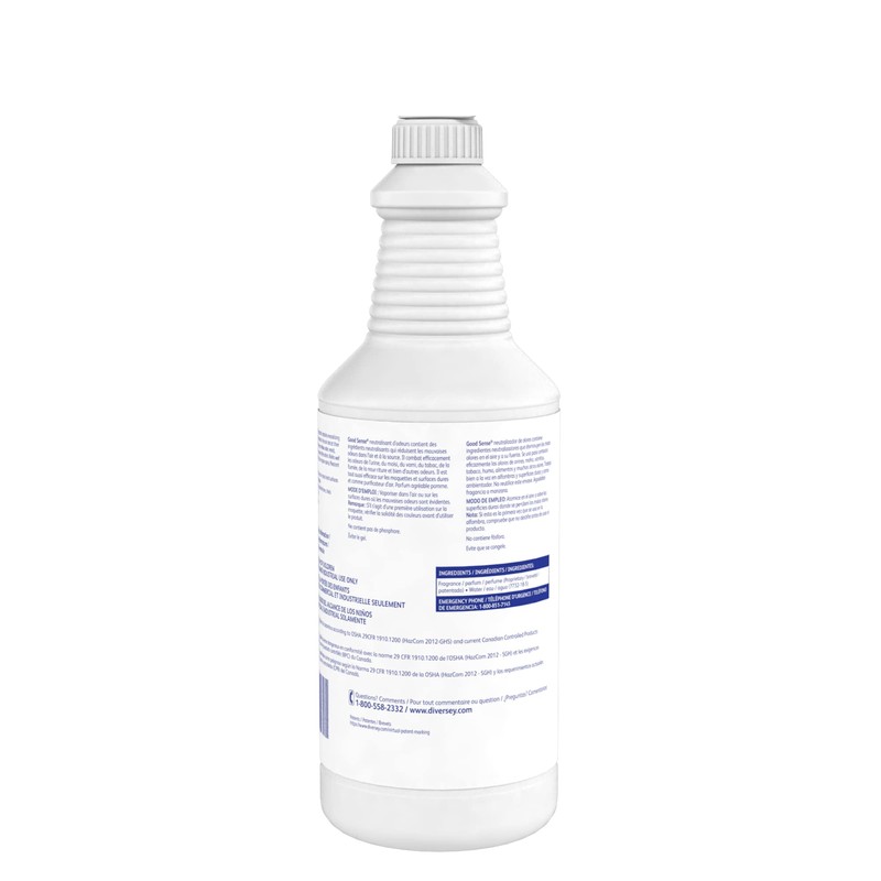Diversey Good Sense Rtu Liquid Odor Counteractant, Apple Scent, 32
