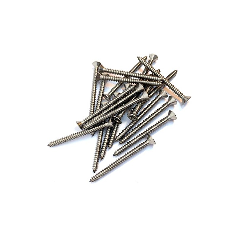 No.8 x 2" (4.2mm x 50mm) Pozi Countersunk Self-Tapping Screw