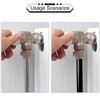 10 PCS Radiator Pipe Covers and Pipe Collars Black 200mm